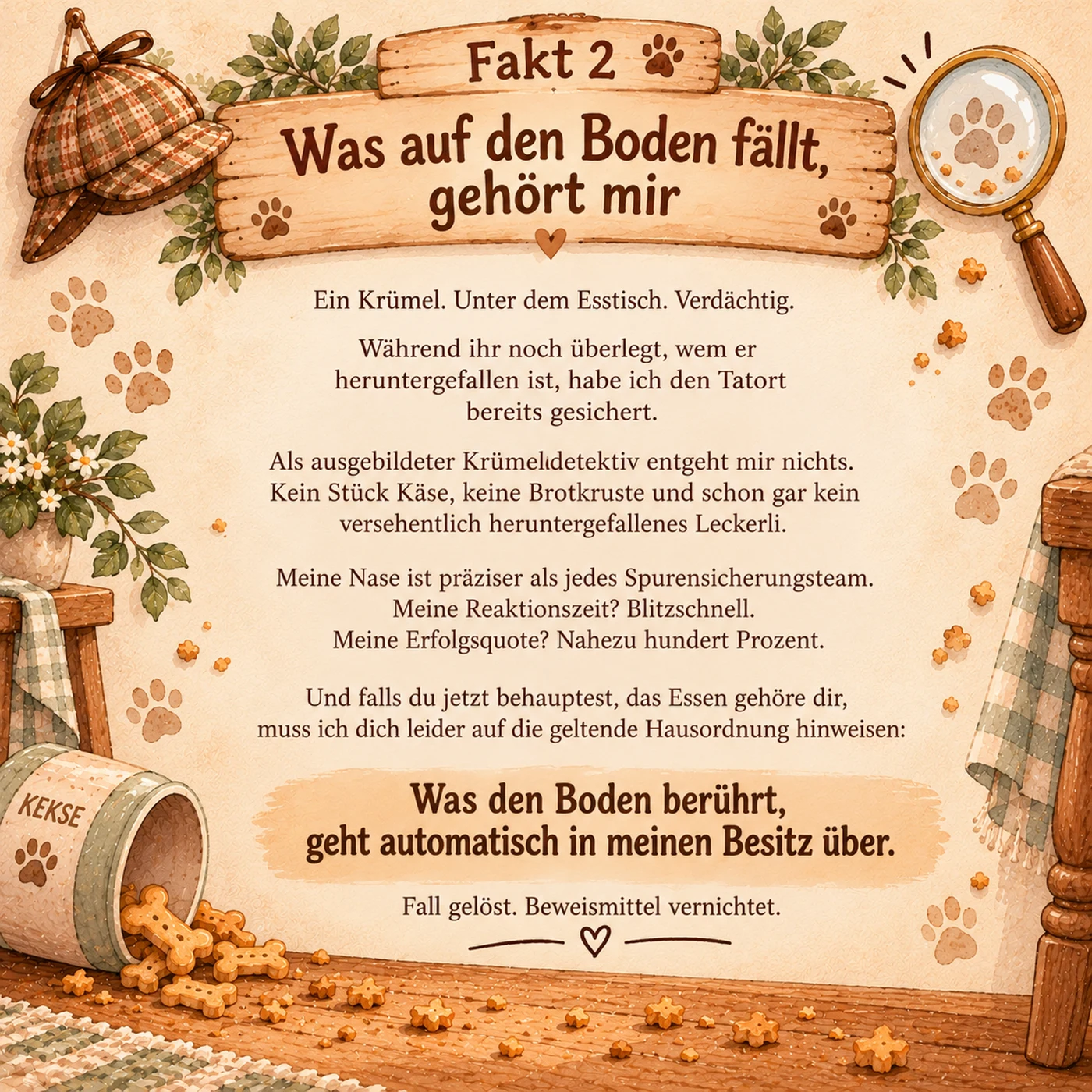 Fakt 2: Was auf den Boden fällt, gehört mir